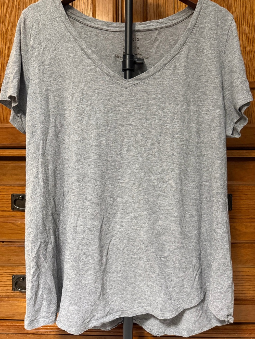 Torrid Classic Fit Modal Blend Heritage V-Neck Tee Basic Layer Casual Knit